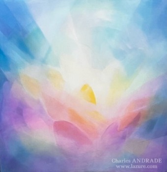 Lotus Light, 48" x 48"